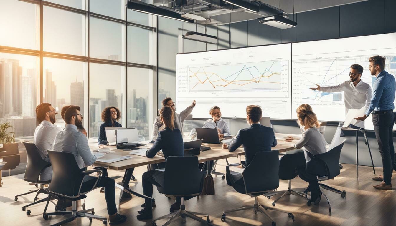 SEO professionals and graphic designers collaborating SEO professionals and graphic designers collaborating